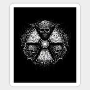 Macabre Radioactive Symbol Sticker